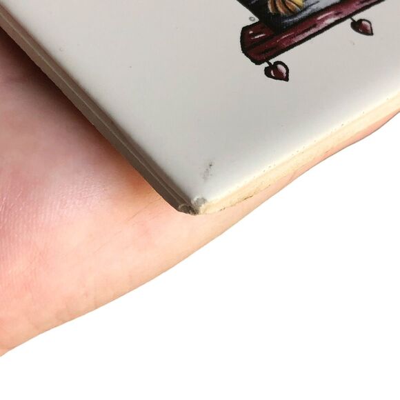 VTG Birdhouses Ceramic Tile Trivet Kitchen 6" x 6" Bird Feed Shop Barn USA - Picture 5 of 10